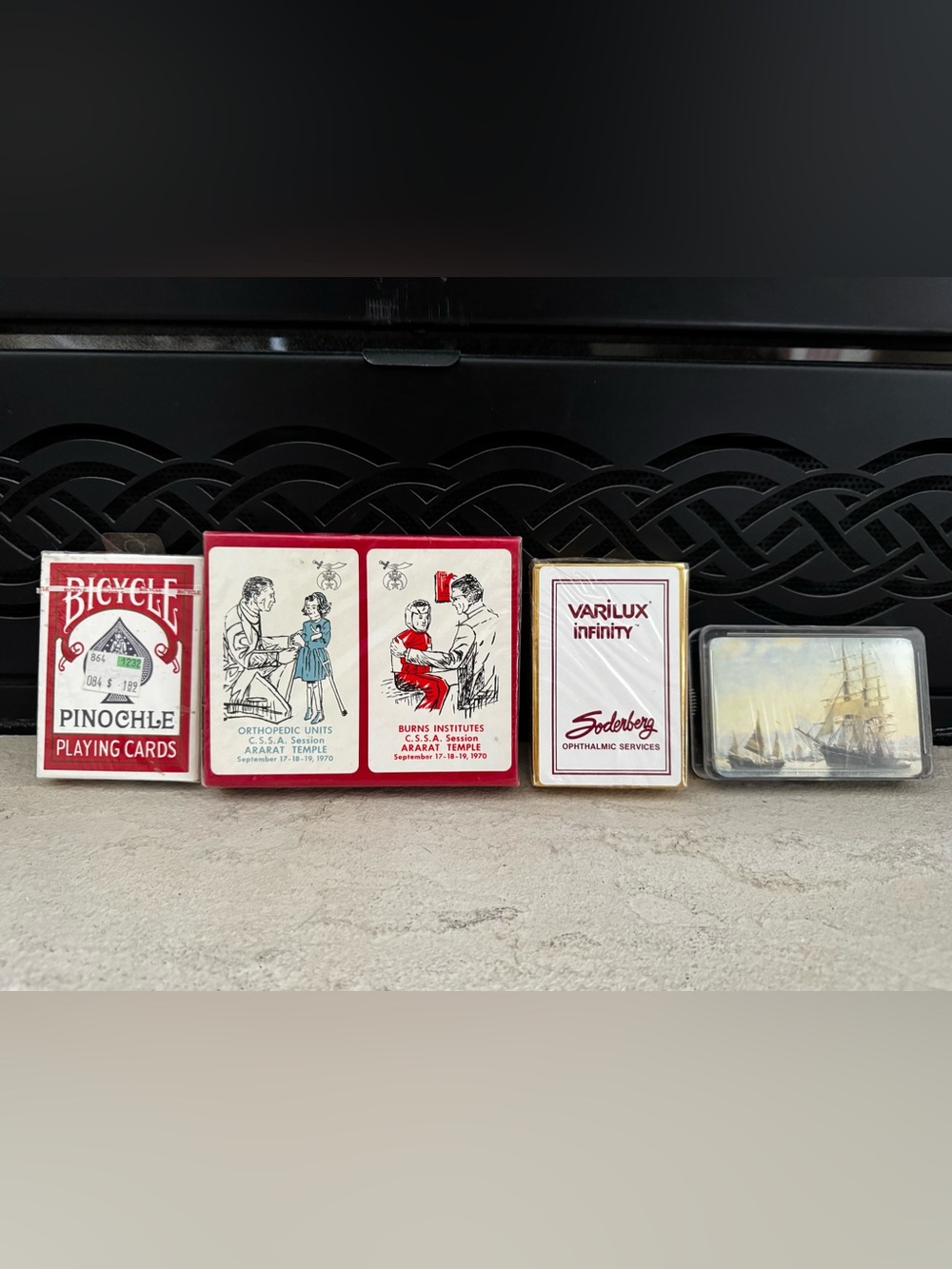 Vintage lot 5 Sealed Decks of Cards